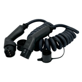 GYS Ladekabel für Elektrofahrzeuge T2/T2 Spiral 5m - 32A 1ph 7.2kW 028982